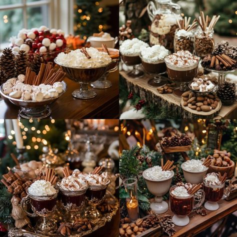 Winter Wedding Dessert Table, Cocktail Hour Wedding Decorations, Snow Elopement, December Wedding Ideas, Cozy December, Wedding Dessert Table Ideas, Christmas Wedding Inspiration, Winter Wedding Planning, Gatsby Wedding Theme