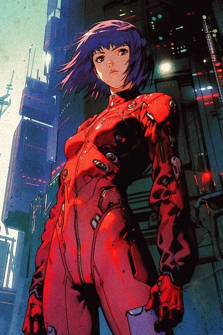 Motoko Kusanagi, Exploration Art, Cyborgs Art, Cyberpunk Girl, Cyberpunk Aesthetic, Arte Cyberpunk, Retro Anime, Mecha Anime, Light Year