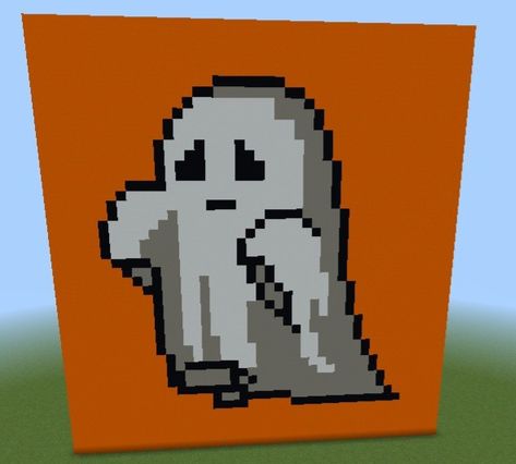 Minecraft Pixel Art Ghost Minecraft Ghost, Pixel Art Ghost, Art Ghost, Journal Diy, Bullet Journal Diy, Minecraft Pixel Art, Rafting, Pixel Art, Zombie