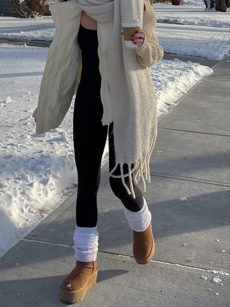 jumpsuit
romper
beige outfit
winter outfit idea
apres ski Platform Ugg Outfit, Outfits Background, Platforms Outfit, Platform Outfits, Gray Uggs, Uggs Outfit Winter, Uggs Mini, Platform Boots Outfit, Uggs Classic