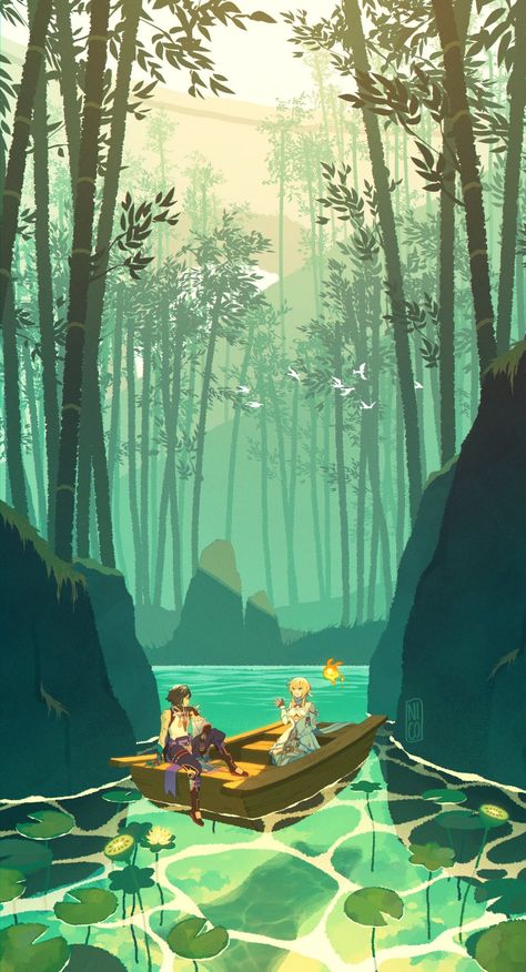 Xiaolumi Twitter, Forest Games, Genshin Ships, Boys Wallpaper, Animated Love Images, Cool Wallpapers Art, Anime Canvas, Wallpaper App, Love Images