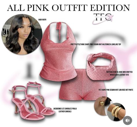 All Pink Outfit, Outfits Black Women, Cute Vacation Outfits, Fasion Outfits, All Pink, Stylish Summer Outfits, High Fashion Outfits, Vacation Outfit