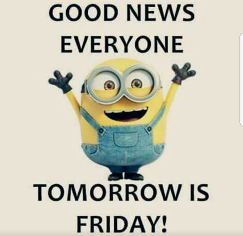 Minion Words, New York Runway, Tomorrow Is Friday, Minions Fans, Minion Jokes, Friday Quotes Funny, Minions Love, Weekday Quotes, Super Models