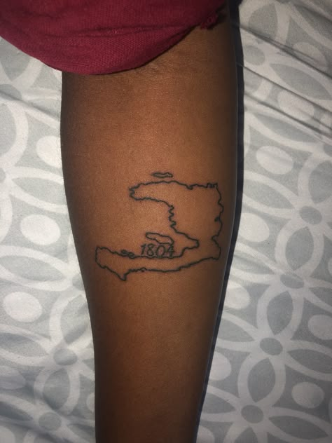 Haiti Map Tattoo, Haiti Tattoo Ideas For Women, Haitian Art Tattoo, Haitian Tattoos For Women, Haitian Tatoos, Haitian Tattoo Ideas, Haitian Tattoo Ideas Haiti, Haitian Tattoos, Haitian Flag Tattoo