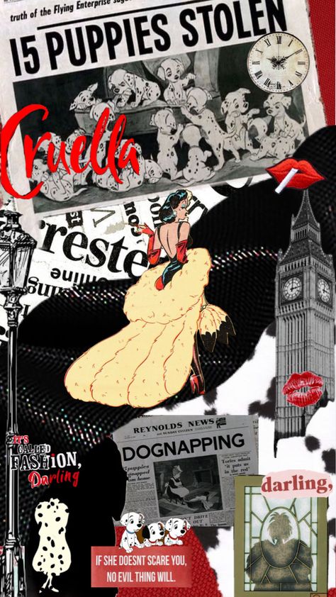 Cruella Deville Wallpaper, Vogue Wallpaper, Cruella Deville, 101 Dalmatians, Happy Thursday, Disney Villains, Dalmatian, Wicked, Snoopy