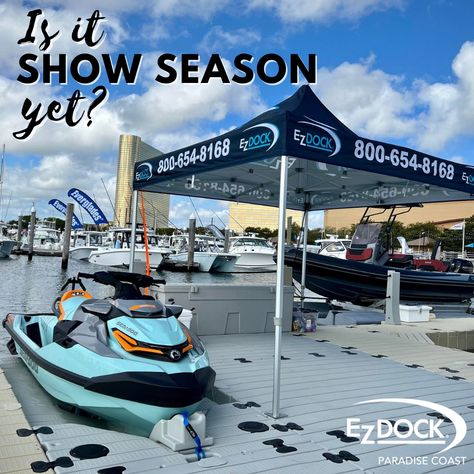 The boat show season will be here soon! We look forward to meeting new people to show them what EZ Dock is all about! Have you ever been to a boat show? If not, you should make it out to one this year! #EZDock #Dock #FloatingDock #DockLife #Boat #BoatShow #Boating #Marina Ez Dock, Floating Dock, The Boat, Meeting New People, New People, Boating, Looking Forward, Have You Ever, Make It