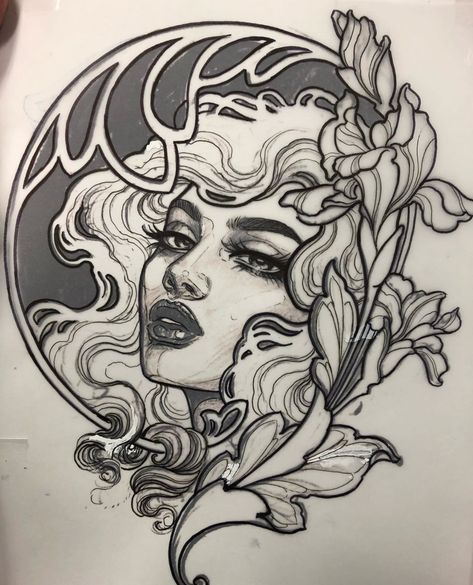 Backyard Kitchens, Neo Tattoo, Medusa Tattoo, Tattoo Portfolio, Tattoo Art Drawings, Tattoo Flash Art, Neo Traditional, Art Drawings Sketches Creative, Tattoo Design Drawings