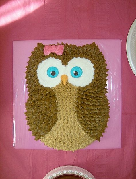 Owl cake Owl Pull Apart Cupcake Cake, Nature Cookies, Blackpink Birthday, Football Cakes, Owl Cake Birthday, Owl Cakes, Owl Birthday Parties, Owl Cake, Mini Tortillas