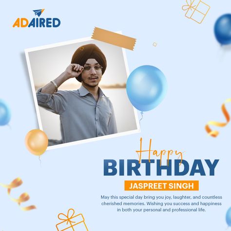 Happy Birthday Jaspreet Singh 🎉🎂 May your special day be filled with joy and may the year ahead be filled with success and accomplishments. Cheers to a great year ahead! 🥳🎈 #happybirthday #birthdaywishes #birthdaybash #birthdayparty #workplace #milestone #gratitude #WorkFamily #birthdaycelebration #employeeengagement #birthdaypost Employee Birthday Post, Birthday Post, Happy Birthday Template, Birthday Posts, Work Family, Birthday Template, Employee Engagement, Birthday Bash, Birthday Quotes