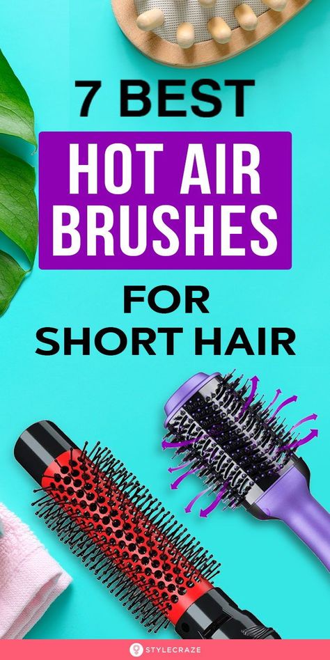 Mini Hair Curler For Short Hair, Best Hair Tools For Short Hair, Hair Brush Dryer For Short Hair, Short Hair Dryer Brush, How To Style Short Hair With Blow Dryer Brush, How To Curl Hair With Hot Air Brush, Best Hair Dryer Brush, How To Use A Hot Air Brush, Best Round Brush Hair Dryer