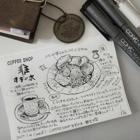 Stationary Doodles, Square Sketchbook, Basic Sketching, A Level Art Sketchbook, Food Artwork, Food Sketch, Art Journal Therapy, Art Diary, Doodle Designs