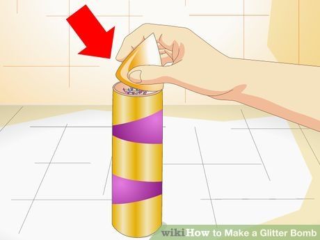 Image titled Make a Glitter Bomb Step 5 Glitter Cannon, Snail Mail Gifts, Diy Glitter Shoes, Homemade Glitter, Glitter Paint For Walls, Glitter Projects, Library Crafts, How To Make Glitter, Glitter Outfit