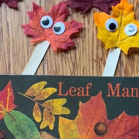 Leafman Craft, Leaf Hunt Preschool, Leaf Man Activities Preschool, Leaf Poems For Preschool, Leaf Man Writing Activity, Leaf Man Book Activities, Leaves Are Falling Song Preschool, Lois Ehlert, Leaves Name