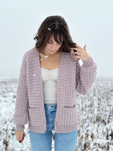 Free Crochet Jacket Patterns, Knot Knitting, Crochet Jacket Pattern, Crochet Cardigan Pattern Free, Crochet Cardigan Sweater, Crochet Sweaters, Cardigan Design, Cardigan Crochet, Crochet Jacket