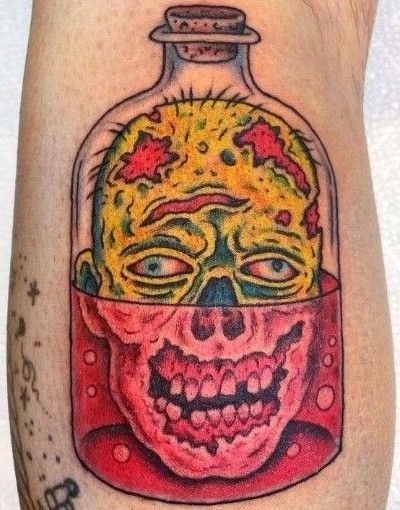 Vamp Tattoo, Color Pencil Ideas, Traditional Tattoo Halloween, Secret Tattoo Ideas, Flesh Art, Zombie Tattoo, Neat Tattoos, Tattoo Character, Drawers Ideas