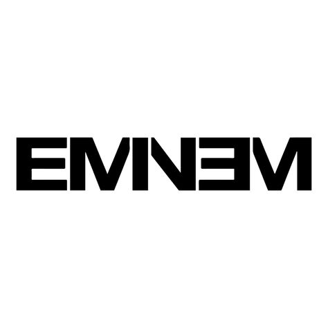 Eminem Name Logo, Eminem Drawing Ideas, Eminem Logo Wallpaper, Eminem Symbols, Hi My Name Is Slim Shady, Eminem Doodle, Eminem Doodles, Eminem Stencil, Eminem Tattoo Design