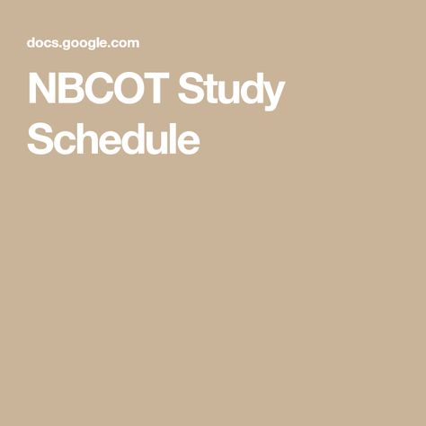 Nbcot Study Plan, Nbcot Study Schedule, Nbcot Exam Prep, Nbcot Exam, Occupational Therapist Assistant, Mental Health Assessment, Occupational Therapy Assistant, Exam Tips, Occupational Therapy Activities