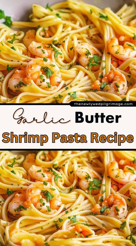 The richness of Garlic Butter Shrimp Pasta is a symphony of succulent shrimp and silky pasta enrobed in a golden garlic-infused butter sauce. Garlic Butter Seafood Pasta, Garlic Butter Noodles With Shrimp, Shrimp Pasta Recipes Easy Garlic Butter, Shrimp In Garlic Butter Sauce, Garlic Butter Shrimp Pasta Recipes, Garlic Pasta Shrimp, Shrimp Butter Sauce, Garlic Butter Shrimp And Broccoli, Butter Shrimp Pasta