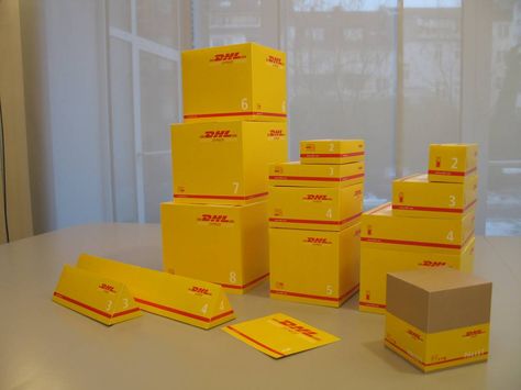 DHL boxes Triangle Angles, Delivery Pictures, Material Handling Equipment, Kumamoto, Brand Kit, Dhl Express, Box Packaging, Kyoto, Phone Numbers