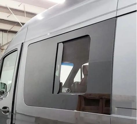 Diy Van Build, Mercedes Sprinter Camper Van, Van Windows, Camper Windows, Mercedes Sprinter Van, Mercedes Sprinter Camper, Slider Window, Sprinter Camper, Van Build