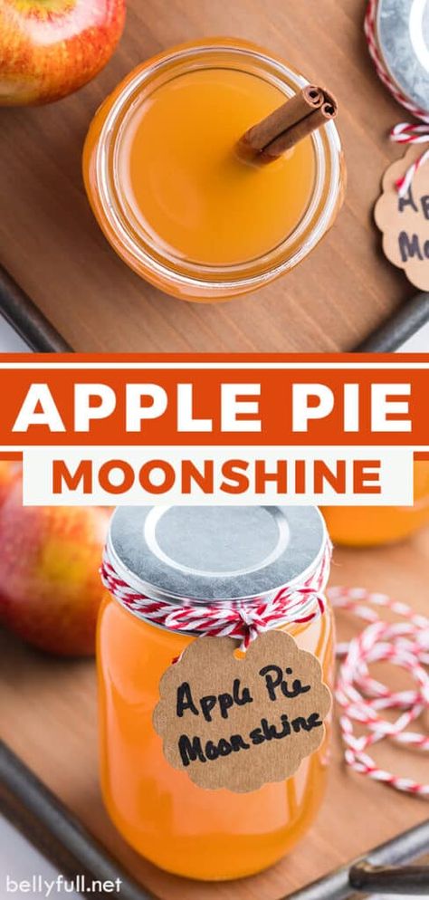 Apple Cider Moonshine, Apple Moonshine, Apple Pie Drink, Apple Pie Moonshine Recipe, Captain Morgan Spiced Rum, Homemade Moonshine, Moonshine Recipe, Apple Pie Moonshine, Caramel Vodka