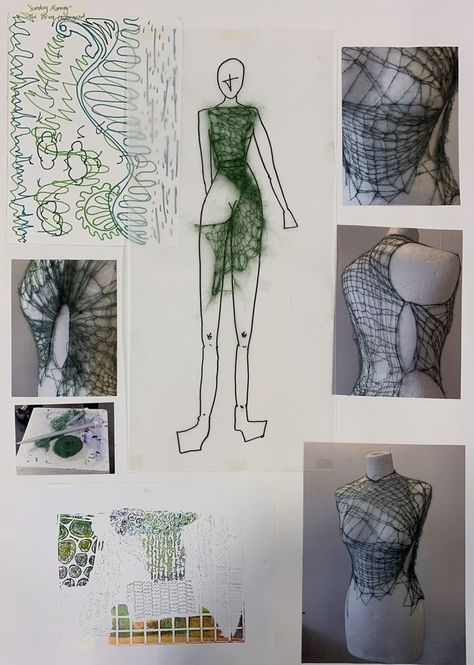 A Level Textiles Sketchbook, Fashion Illustration Portfolio, Fashion Sketchbook Inspiration, Fashion Portfolio Layout, Sketchbook Layout, Textiles Sketchbook, A Level Textiles, Design Sheet, Creative Textiles