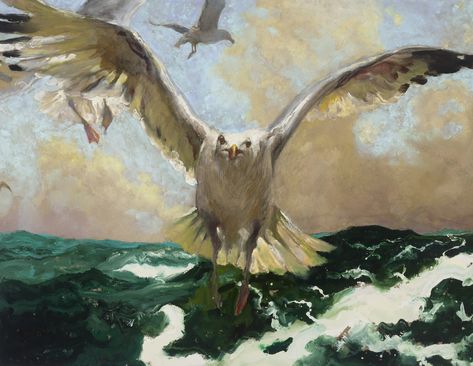 JAMIE WYETH (b. 1946) Wyeth Paintings, Jamie Wyeth, Nc Wyeth, Custom Framed Art, Andrew Wyeth, The Warning, Family Art, Wildlife Art, Birds Painting