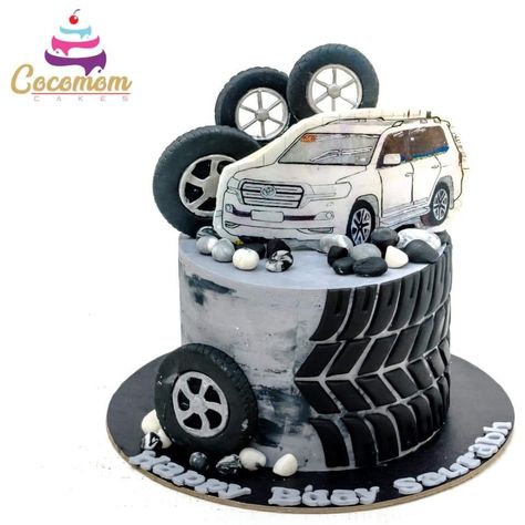 Car Shaped Cakes For Boys, Car Cake Ideas, Guy Cakes, Car Shaped Cake, James Bond Cake, Mechanic Cake, Bmw Cake, Cars Cake Design, Wheel Cake