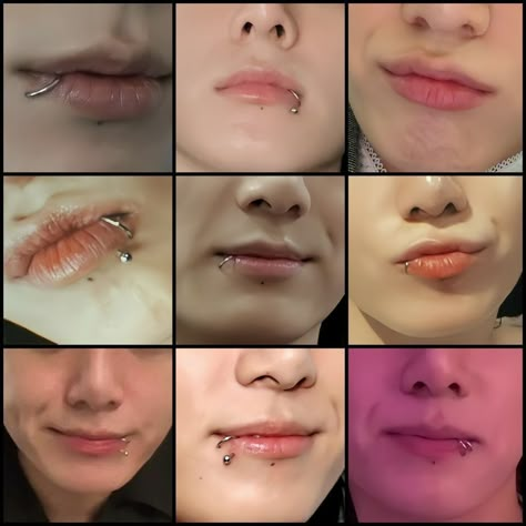 Jungkook Piercing, Mouth Piercings, Men's Piercings, Double Piercing, Face Piercings, Cool Piercings, Cute Piercings, Bts Aesthetic Wallpaper For Phone, Jeon Jungkook Photoshoot