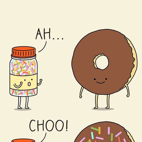 Donut Meme, Donut Illustration, Donut Humor, Owl Cakes, Food Sweet, Graphics Design, The Weekend, Donuts, Sprinkles