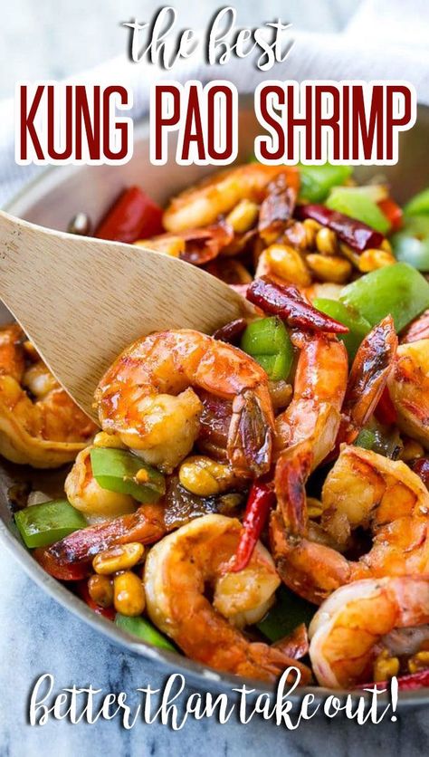 Homemade Egg Drop Soup, Kung Pao Shrimp, Pork Stir Fry Recipes, Best Shrimp Recipes, Easy Teriyaki Chicken, Shrimp Stir Fry, Orange Chicken Recipe, Shrimp Dishes, Chinese Dishes