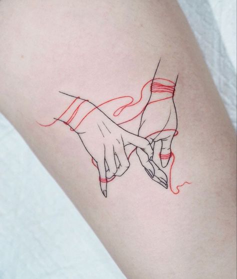 Red String Theory Tattoo, Forevermore Tattoo, Red String Of Fate Tattoo, Red String Tattoo, Arm Tattoos For Women Forearm, Earthy Tattoos, Mens Shoulder Tattoo, Hip Tattoos Women, Forearm Tattoo Women