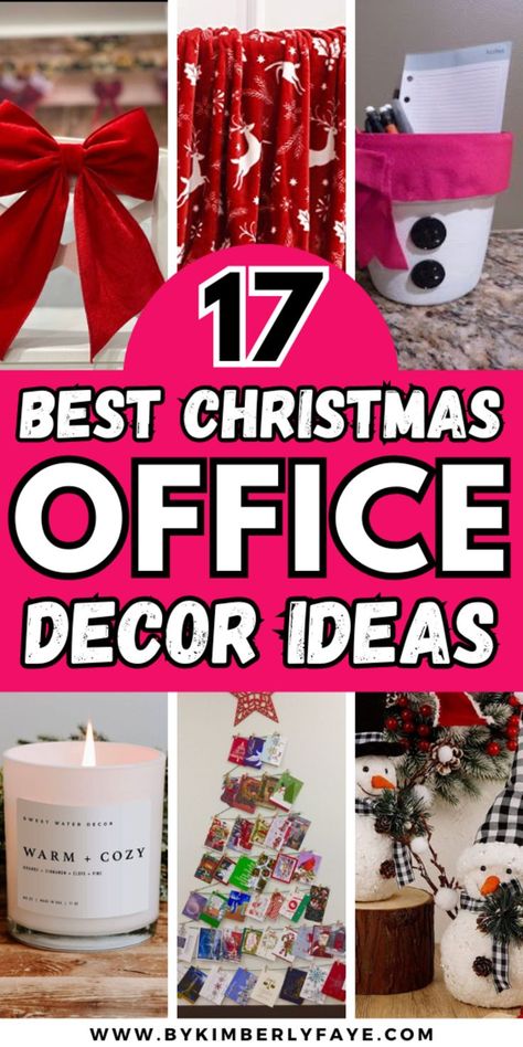 Best Christmas Decor Ideas For Your Office Office Decorations At Work Christmas, Cubicle Decor Christmas Office, Xmas Decor For Office, Work Office Christmas Decor, Office Decorating For Christmas, Christmas Decorations For Workplace, Christmas Theme For Office, Decorate Cubicle For Christmas, Christmas Office Ideas Fun