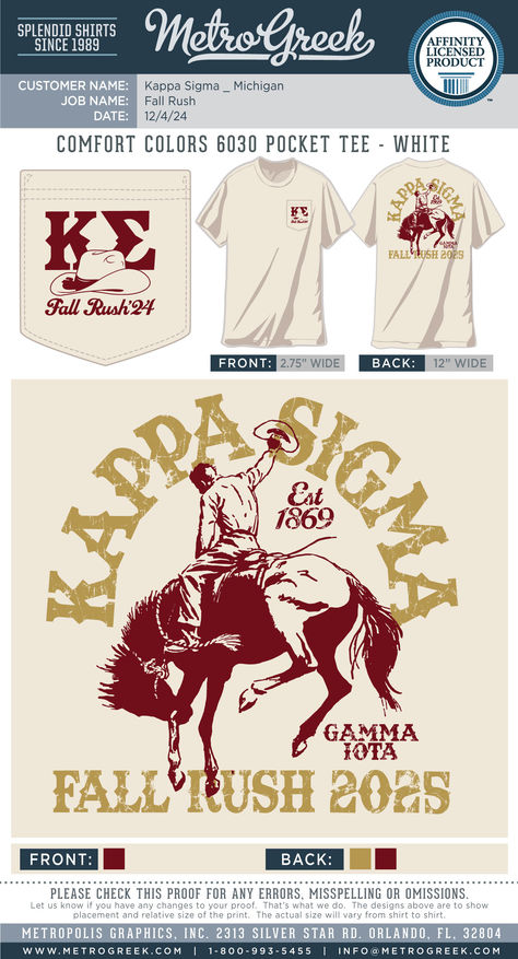 Fraternity Rush Shirts | Recruitment Shirts | Metro Greek | Kappa Sigma Shirts | Rodeo Cowboy | Recruitment Shirts | Custom Greek Shirts | Bronco Fraternity Rush Shirts, Kappa Sigma, Rush Shirts, Recruitment Shirts, Greek Shirts, Kappa Kappa Gamma, Fraternity Shirts, Sigma Kappa, Rodeo Cowboy