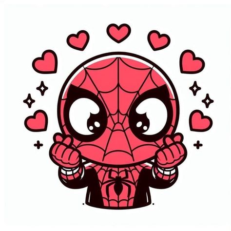 Spiderman Amor, Spiderman Valentines, Hello Kitty Valentines, Graphic Drawings, Baby Spiderman, Valentines Illustration, Sublimation Svg, Vector Icons Illustration, Valentines Design