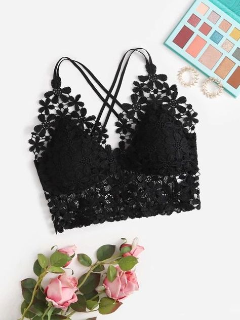 Blusas Crop Top, Killstar Clothing, Modest Girly Outfits, Women Bras, Bralet Tops, Lace Dress Design, Cute Bras, Classy Dress Outfits, Easy Trendy Outfits