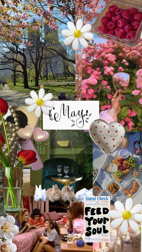 May #visionboard #aesthetic #homedecor #wallpaper #flowers May Wallpaper Aesthetic Iphone, May Vibes Wallpaper, May Iphone Wallpaper Aesthetic, May Background Aesthetic, Monthly Aesthetic Wallpaper, May Aesthetic Wallpaper Month, May Collage Wallpaper, May Calender Aesthetic 2024, May Vision Board Aesthetic