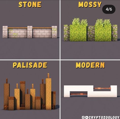 Cool Minecraft Designs, Minecraft Benches Ideas, Minecraft Porch Design, Minecraft Farm Wall, Minecraft Town Wall Designs, Minecraft Stairway Design, Minecraft Retaining Wall Ideas, Minecraft Modern Fence, Dallasmed65 Minecraft House