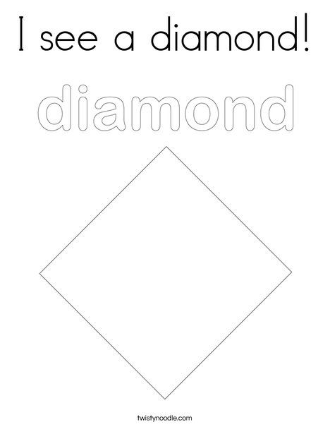 Diamond Worksheet Preschool, Diamond Activities For Preschool, Crafts For Toddlers Easy, Camping Coloring Pages, Shape Coloring Pages, Crafts For Toddlers, Activities For Preschool, Holiday Lettering, Activities Preschool