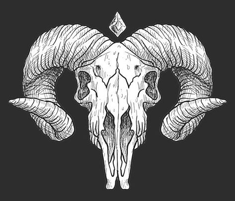 Princess Mononoke Tattoo, Deer Skull Tattoos, Ram Tattoo, Skull Reference, Black Phillip, Rams Head, Aries Tattoo, Ram Skull, Dark Art Tattoo