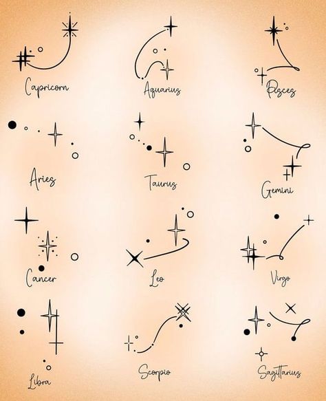 Family Zodiac Sign Tattoos, Gemini Art Tattoo, Zodiac Star Tattoo, Star Sign Tattoos, Tragus Tattoo, Tattoo Gemini, Couples Zodiac Tattoos, Mutterschaft Tattoos, Simple Tattoos For Women