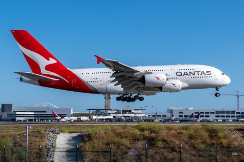 Qantas A380, Los Angeles International Airport, Airbus A380, International Airport, Passenger, New Zealand, Aircraft, Angeles, Australia