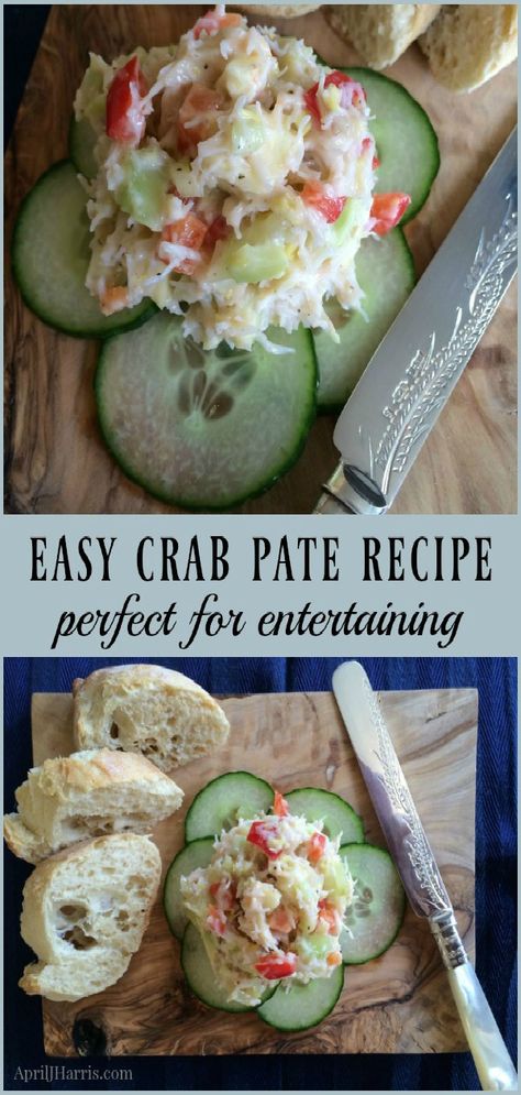 My Easy Crab Pate is a go-to starter or appetizer, an easy lunch, the perfect canapé topper and a great entertaining all rounder. Crab Pate, Easy Yummy Dips, Cheesy Bacon Dip, Pate Recipes, Crab Dishes, Healthiest Seafood, Finger Foods Easy, Summer Appetizer, Crab Recipes