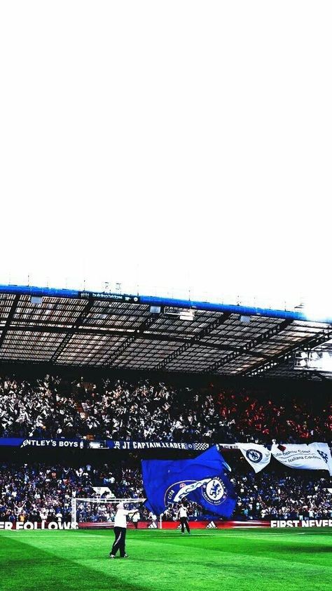 Stanford Bridge Stadium, Stamford Bridge Wallpaper, Chelsea Fc Aesthetic, Stanford Bridge, Stadium Wallpaper, Chelsea Wallpapers, Football Aesthetic, Chelsea Team, Bmw Wallpapers