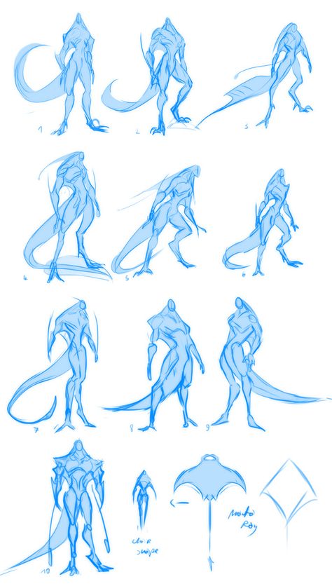 Alien Body Reference, Monster Drawing Reference Poses, Monster Poses Drawing, Alien Reference Drawing, Creature Pose Reference, Monster Legs Reference, Alien Body Concept Art, Alien Design Humanoid, Alien Drawing Character Design