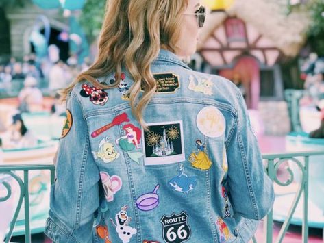 Iron-on and sew-on patches are a great way to show off your pesonality and make a statement. Here are the best sites to buy patches from. How To Sew Patches On Jackets, Patches Jean Jacket, Iron On Patches Ideas Clothes, Iron On Patch Ideas Clothes, Jean Jacket With Patches, Patch Jean Jacket, Disney Denim, Patches Jacket Diy, Disney Iron On