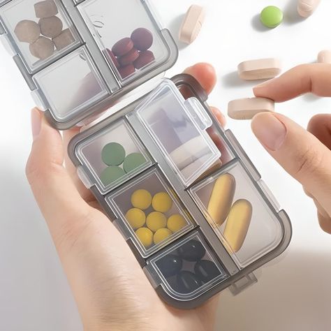 Travel Pill Organizer 10.99 and FREE Shipping Tag a friend who would love this! Active link in BIO #hashtag1 #hashtag2#hashtag3 #hashtag4 #hashtag5 #hashtag6 Things In My Bag, Medication Dispenser, Travel Pill Organizer, Medicine Container, Daily Pill Organizer, Pill Dispenser, Durable Medical Equipment, Pill Container, Medicine Storage