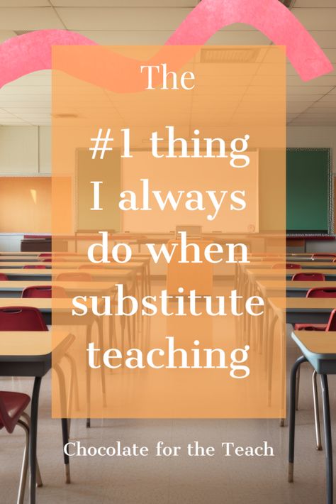 An empty classroom Substitute Teacher Tips And Tricks, Activities For Substitute Teachers, Substitute Teacher Bag, Classroom Management High School, Substitute Teacher Resources, Substitute Teacher Activities, Substitute Teacher Tips, Memory Exercises, Token Economy