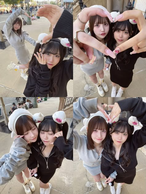 2 Friends Pose Ideas, Usj Outfits, Pose For 2 Friends, Poses For Pictures Instagram Friends, Friend Reference Poses, Friends Reference Poses, 2 Friends Pose Reference, Friend Poses Reference, 2 Best Friends Poses