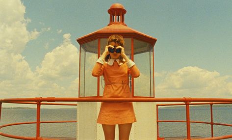 Artiist Alex Colville. Director Wes Anderson restaged Colville's To Prince Edward Island in his film, Moonrise Kingdom. Wes Anderson Color Palette, Wes Anderson Characters, Kara Hayward, Wes Anderson Style, Famous Movie Scenes, Jackson Avery, Mark Sloan, Wes Anderson Movies, Wes Anderson Films